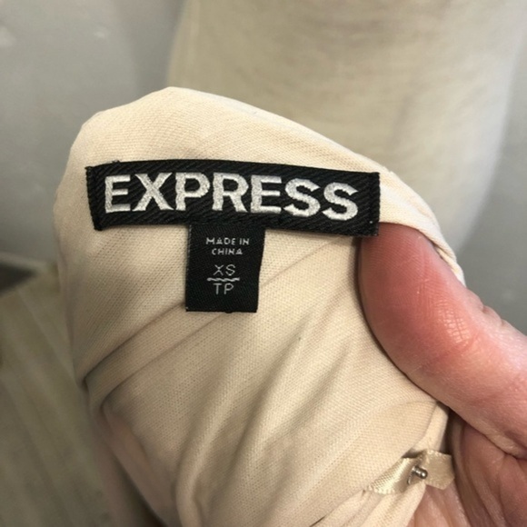 Express Sleeveless Gold Tan Sequin Dress XS - Picture 4 of 8